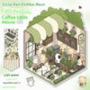 DIY 3D scene stickers for Cute Pet Town: Four Cute Pet Shops (Cute Pet Warm Kitchen, Cute Pet Coffee House, Bear Detective Agency, Hot Pot Shop)