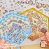 My room DIY 3D scene stickers four creative little worlds: (study corner time canteen MengMeng dressing room doll e-sports room)