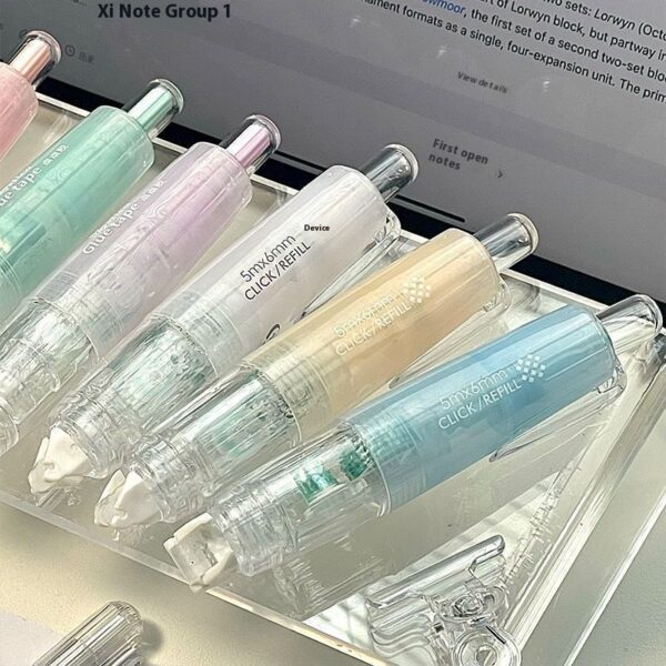 (Double-sided tape) The same correction tape type dot double-sided tape in macaroon series live broadcast.