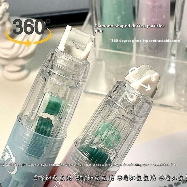 (Double-sided tape) The same correction tape type dot double-sided tape in macaroon series live broadcast.