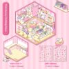 DIY 3D scene stickers for Plush Friends Town: Four Fairy tale Stores (Honey Pot Bear Bakery, Pink Rabbit Clothing Store, Kapipala Fast Food Restaurant, Cute Puppy Convenience Store)